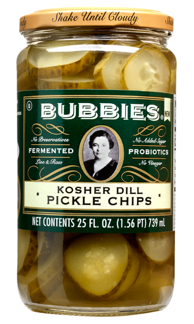 Bubbies Kosher Dill Pickle Chips 25 oz.