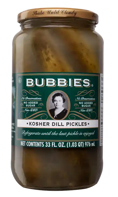 Bubbies Kosher Dill Pickles 33 oz.