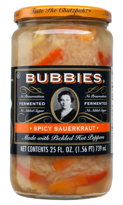 Bubbies Spicy Sauerkraut 25 oz.