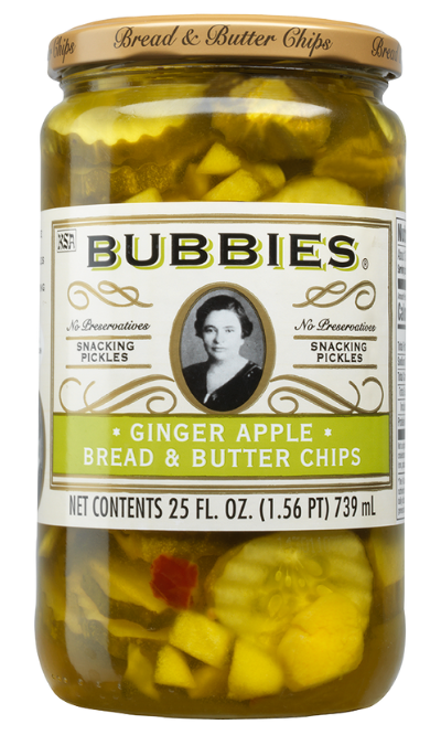 Bubbies Ginger Apple Bread and Butter Chips